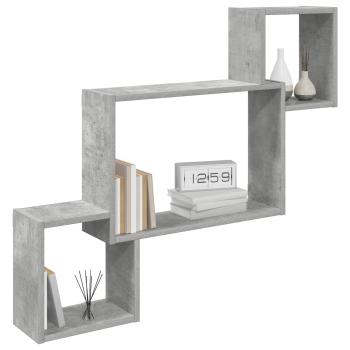 Wandregal Wandhalterung Betongrau 91,5 x 15 x 76 cm