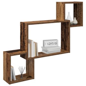 Wandregal Wandhalterung Altholz 91,5 x 15 x 76 cm Holzwerkstoff