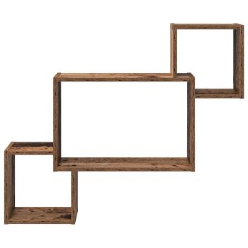 Wandregal Wandhalterung Altholz 91,5 x 15 x 76 cm Holzwerkstoff