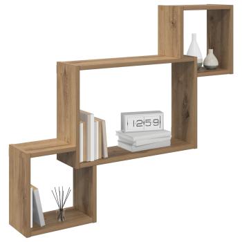 Wandregal Wandhalterung Artisan-Eiche 91,5 x 15 x 76 cm