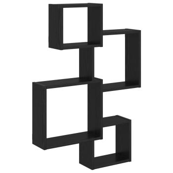 Wandwürfelregale Wandhalterung Schwarze Eiche Holzwerkstoff