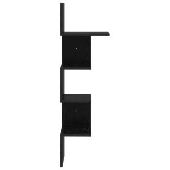 Wandregal Wandhalterung Schwarze Eiche 32 x 21 x 107 cm