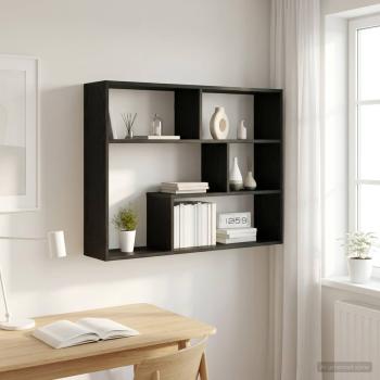 ARDEBO.de - Wandregal Wandhalterung Schwarze Eiche 95 x 20 x 69,5 cm