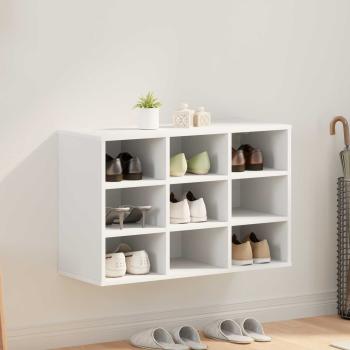 ARDEBO.de - Schuhschrank 77,5 x 30 x 51 cm Holzwerkstoff Weiß