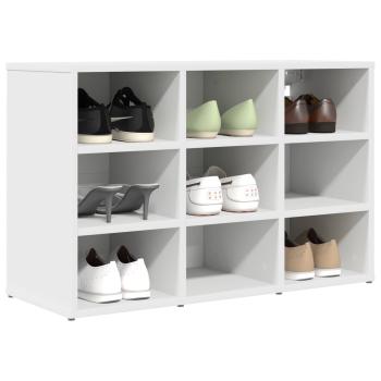 Schuhschrank 77,5 x 30 x 51 cm Holzwerkstoff Weiß