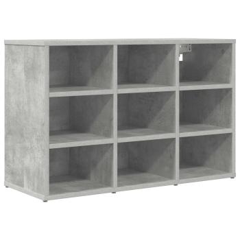 Schuhschrank 77,5 x 30 x 51 cm Holzwerkstoff Betongrau