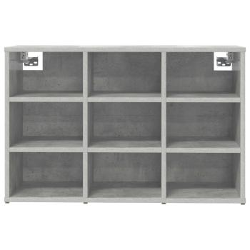Schuhschrank 77,5 x 30 x 51 cm Holzwerkstoff Betongrau