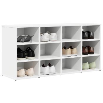 Schuhschrank 103 x 30 x 51 cm Holzwerkstoff Weiß