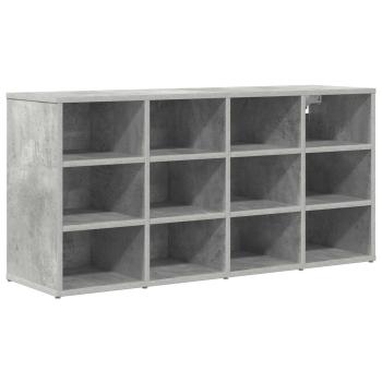 Schuhschrank 103 x 30 x 51 cm Holzwerkstoff Betongrau