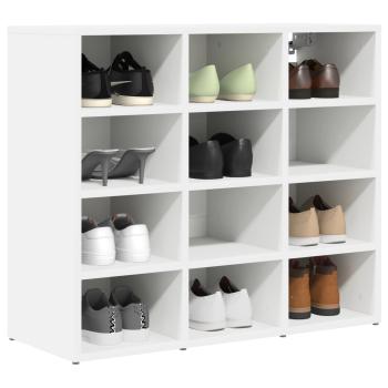 Schuhschrank 77,5 x 30 x 67 cm Holzwerkstoff Weiß
