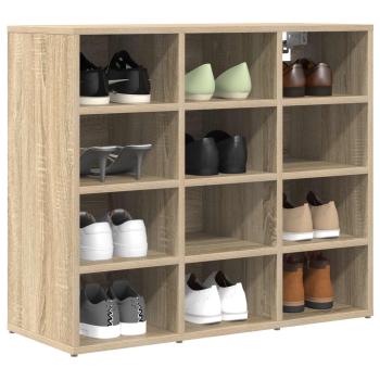 Schuhschrank 77,5 x 30 x 67 cm Holzwerkstoff Sonoma-Eiche
