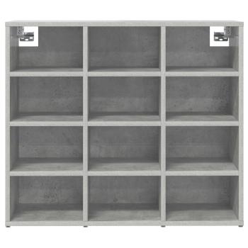 Schuhschrank 77,5 x 30 x 67 cm Holzwerkstoff Betongrau