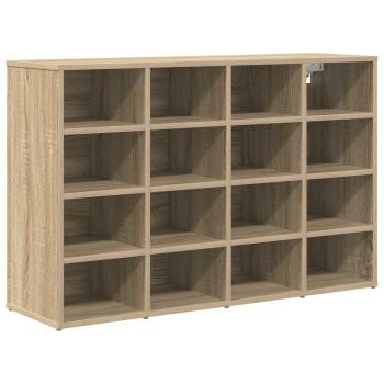 Schuhschrank 103 x 30 x 67 cm Holzwerkstoff Sonoma-Eiche