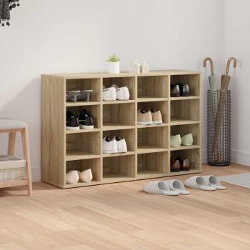 Schuhschrank 103 x 30 x 67 cm Holzwerkstoff Sonoma-Eiche