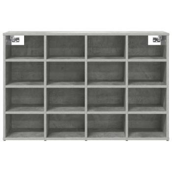 Schuhschrank 103 x 30 x 67 cm Holzwerkstoff Betongrau