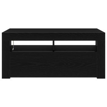 TV-Schränk 90 x 35 x 40 cm Schwarz Eichen-Optik Holzwerkstoff