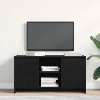 ARDEBO.de - TV-Schränk 102 x 37,5 x 52,5 cm Schwarz Eichen-Optik