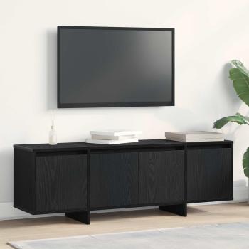 TV-Schränk 120 x 30 x 40,5 cm Schwarz Eichen-Optik