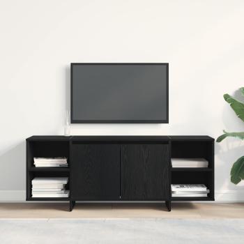 ARDEBO.de - TV-Schränk 130 x 35 x 50 cm Schwarz Eichen-Optik Holzwerkstoff