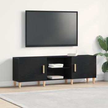 ARDEBO.de - TV-Schränk 150 x 30 x 50 cm Schwarz Eichen-Optik Holzwerkstoff