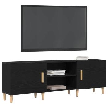 TV-Schränk 150 x 30 x 50 cm Schwarz Eichen-Optik Holzwerkstoff