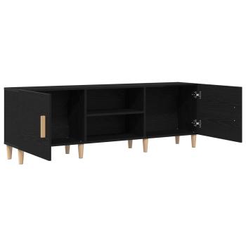 TV-Schränk 150 x 30 x 50 cm Schwarz Eichen-Optik Holzwerkstoff