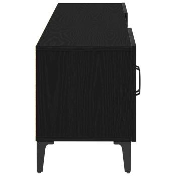 TV-Schränk 180 x 31,5 x 40 cm Schwarz Eichen-Optik