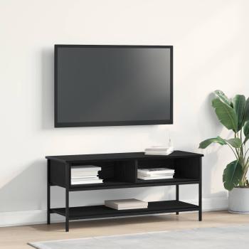 ARDEBO.de - TV-Schrankset 100 x 35 x 45 cm Schwarz Eichen-Optik