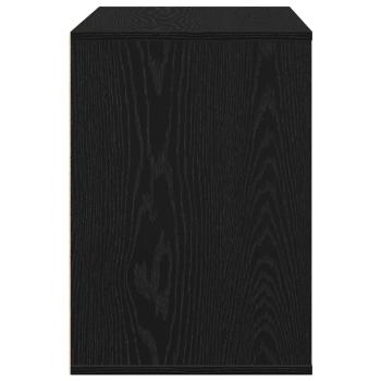 Schubladenschrank 3-Schublade Schwarz 80 x 41 x 58 cm