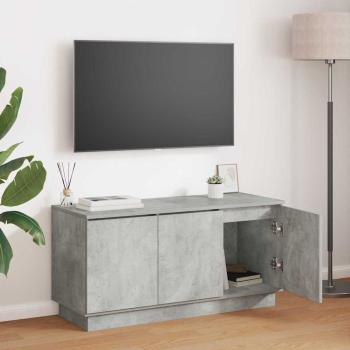 ARDEBO.de - TV-Schränk 100 x 38 x 49 cm Beton Grau Holzwerkstoff