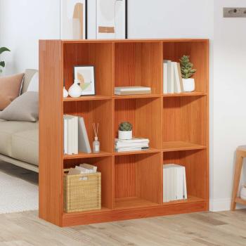 ARDEBO.de - Bücherregal Wachsbraun 104 x 33 x 110 cm Massives Kiefernholz
