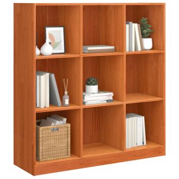Bücherregal Wachsbraun 104 x 33 x 110 cm Massives Kiefernholz