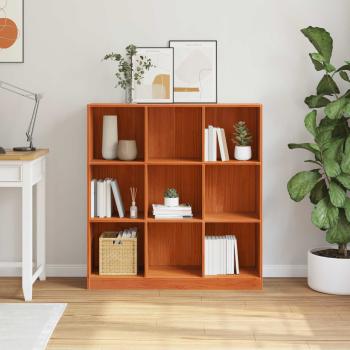 Bücherregal Wachsbraun 104 x 33 x 110 cm Massives Kiefernholz