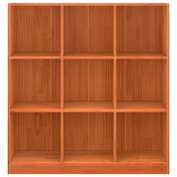 Bücherregal Wachsbraun 104 x 33 x 110 cm Massives Kiefernholz