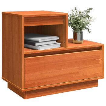 Nachttisch 2 stk. Wachsbraun 60 x 34 x 51 cm Holzwerkstoff