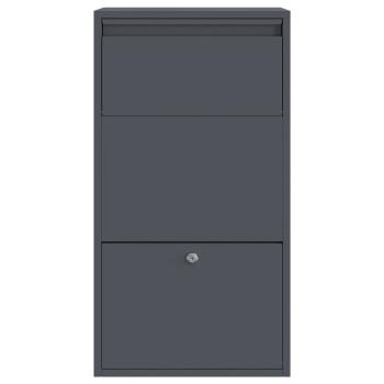 Paketdrop-Box mit Speicher Anthrazit 44 x 22 x 82 cm Stahl