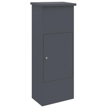 Paketdrop-Box mit Speicher Anthrazit 44,5 x 29 x 110,5 cm Stahl