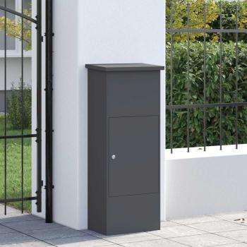 Paketdrop-Box mit Speicher Anthrazit 44,5 x 29 x 110,5 cm Stahl