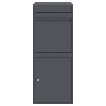 Paketdrop-Box mit Speicher Anthrazit 41 x 38 x 103 cm Stahl