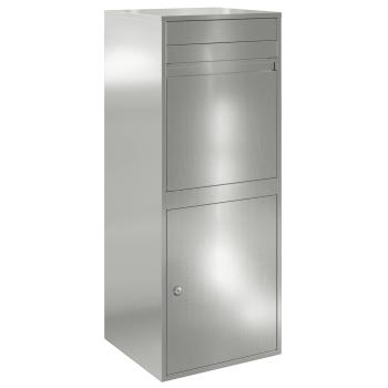Paketdrop-Box mit Tür Silber 41 x 38 x 103 cm Verzinkter Stahl