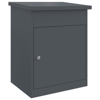 Paketdrop-Box mit Speicher Anthrazit 47,5 x 38 x 59 cm Stahl