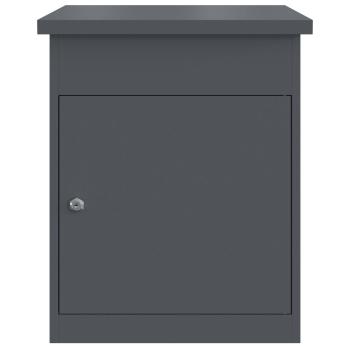 Paketdrop-Box mit Speicher Anthrazit 47,5 x 38 x 59 cm Stahl
