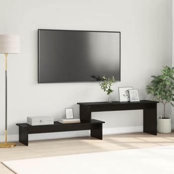 ARDEBO.de - TV-Schrankset 180,5 x 30 x 43 cm Schwarz Eichen-Optik