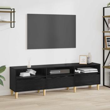 ARDEBO.de - TV-Schränk 150 x 30 x 45 cm Schwarz Eichen-Optik Holzwerkstoff