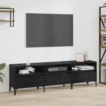 ARDEBO.de - TV-Schränk mit Schubladen Schwarz Eichen-Optik 150 x 30 x 45 cm