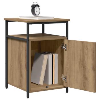 Nachttisch Artisan-Eiche Holzwerkstoff