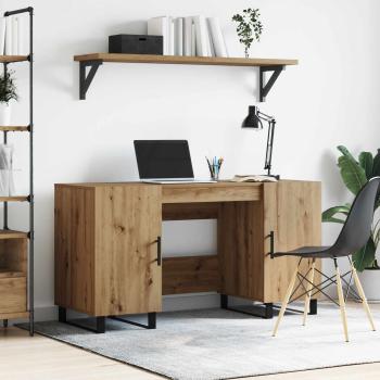 ARDEBO.de - Schreibtisch Artisan-Eiche Holzwerkstoff 140 x 50 x 75 cm
