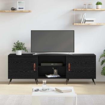 TV-Schränk 150 x 30 x 50 cm Schwarz Eichen-Optik Holzwerkstoff