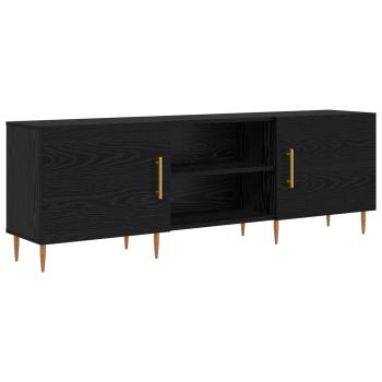 TV-Schränk 150 x 30 x 50 cm Schwarz Eichen-Optik Holzwerkstoff