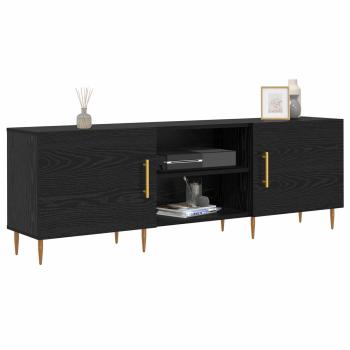 TV-Schränk 150 x 30 x 50 cm Schwarz Eichen-Optik Holzwerkstoff